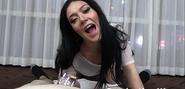 Locked into chastity for Megan Maiden